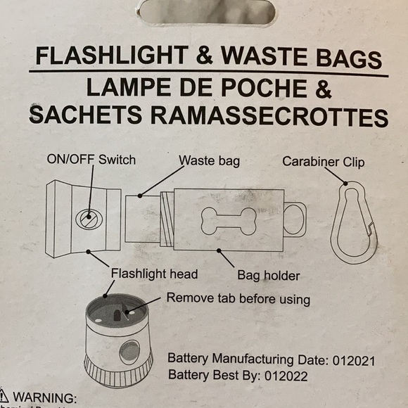 Flashlight & waste bag set - Picture 2 of 2